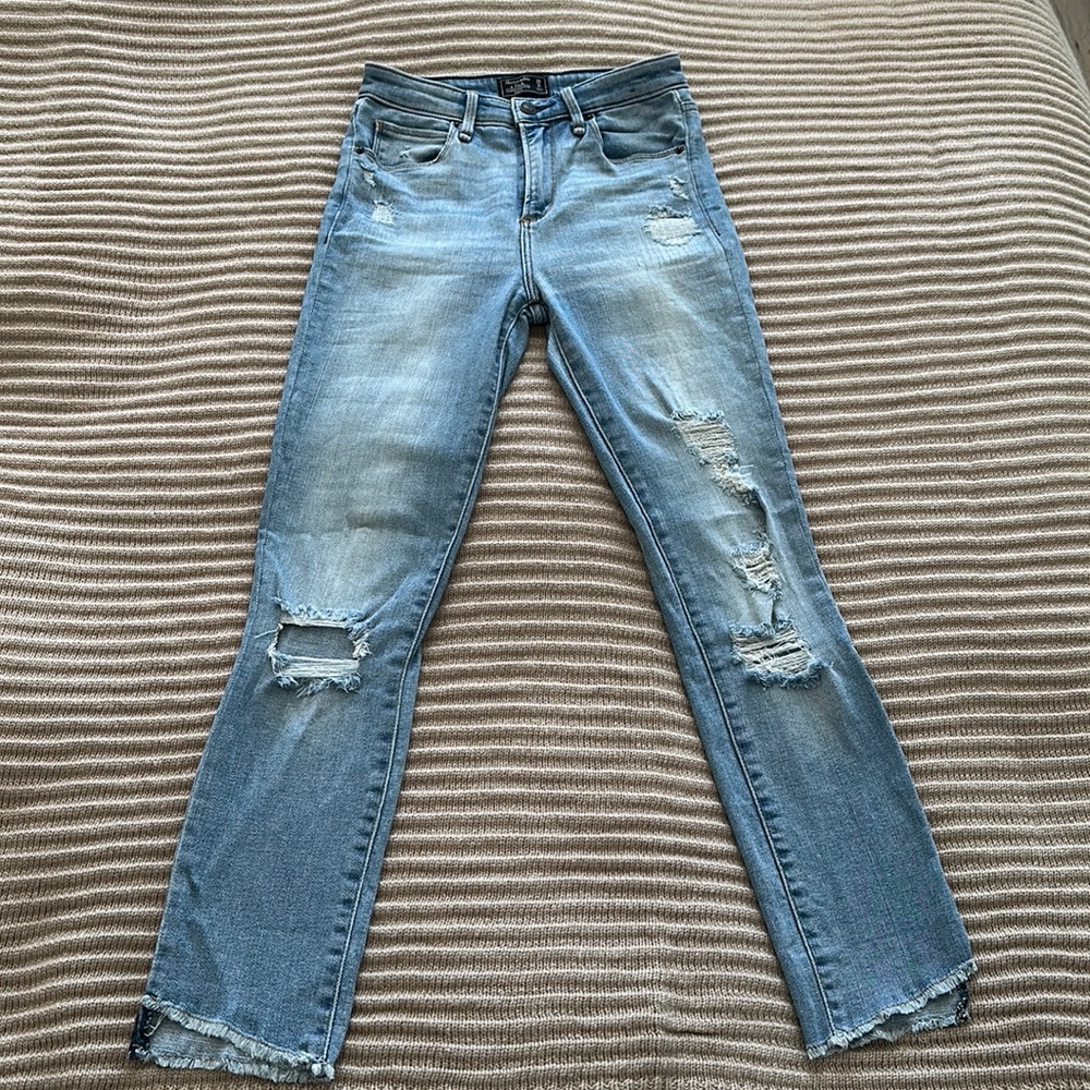 Abercrombie Hi-Rise Ankle Jeans